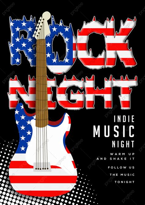 Personality Creative Rock Music Guitar Poster Template Download On Pngtree