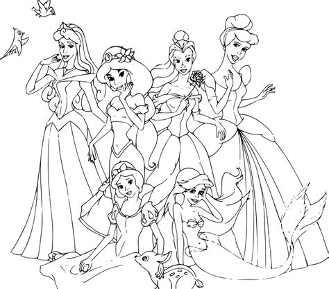 Coloriage Des Princesses Disney A Imprimer Coloriages Concernant Coloriage Princesses Disney