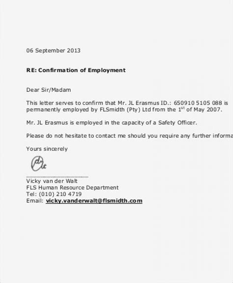 To whom it may concern 9-10 letter to confirm employment sample | aikenexplorer.com
