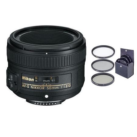 Nikon 50mm F 1 8G AF S NIKKOR Lens With ProOptic 58mm Filter Kit 2199 KV
