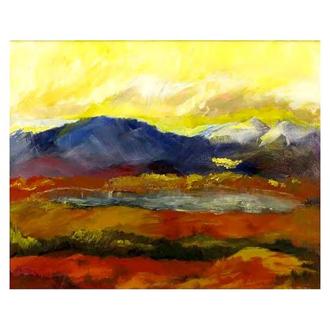 Expressionist Landscape Oil Painting By Barbara Leadabrand For Sale At