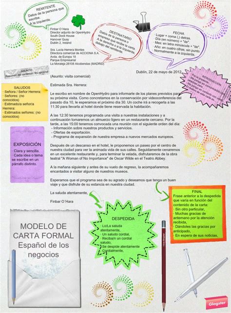 Carta Formal Disc Spanish Language Interactive Notebo