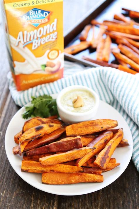 Sour cream and lime dipping sauce (so many options with this one. Baked Sweet Potato Fries Recipe