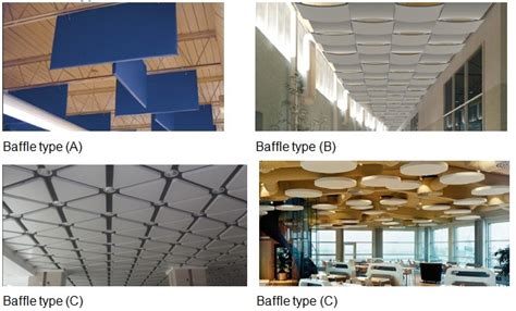 China Acoustic Fiberglass Suspended Baffles Suppliers Manufacturers