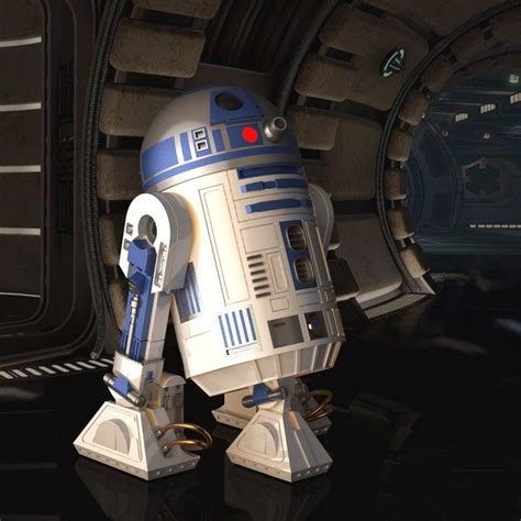 Wall decals, children's wall decals, wall murals, car and motorbike stickers. STAR WARS R2D2 detailed printable 360 deg rotating 1