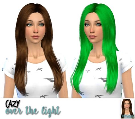 Sims 4 Hairs Nessa Sims Cazy`s Hannah Over The Light And Sweet