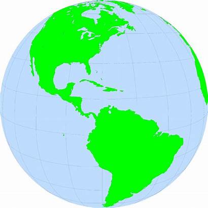 America North Globe South Map Showing Clipart
