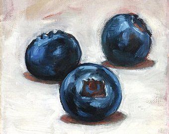 Blueberry Original Painting Etsy Original Paintings Painting The