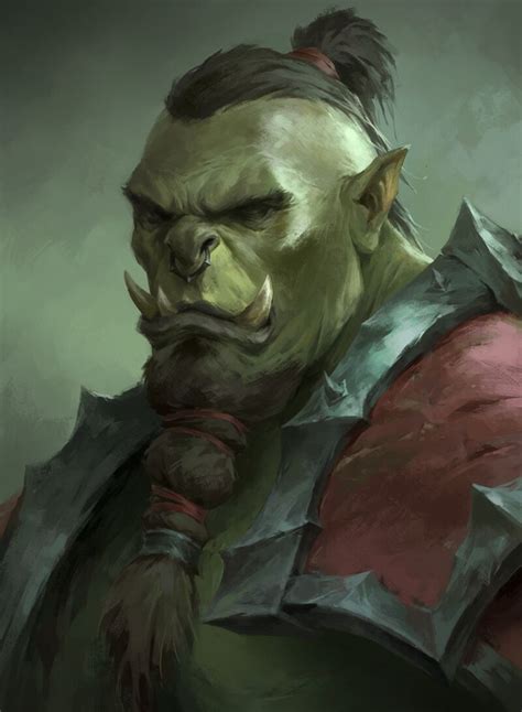 Orc By Bogdan Tomchuk Character Portraits Dungeons And Dragons
