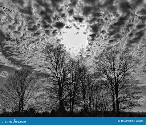 Black And White Dramatic Sky Stock Image Image Of Shadows Black