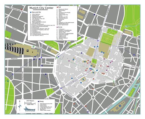 Map Of Munich Walking Walking Tours And Walk Routes Of Munich