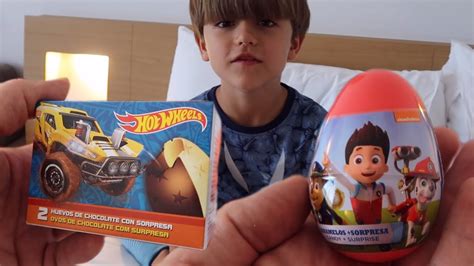 Hot Wheels And Paw Patrol Eggs From Toys R Us Youtube