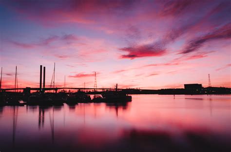 Free Images Sea Horizon Dock Cloud Sky Sunrise Sunset Morning