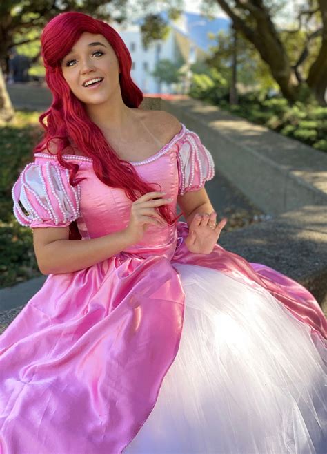 Disney Princess Ariel Pink Dress Costume Hot Sex Picture