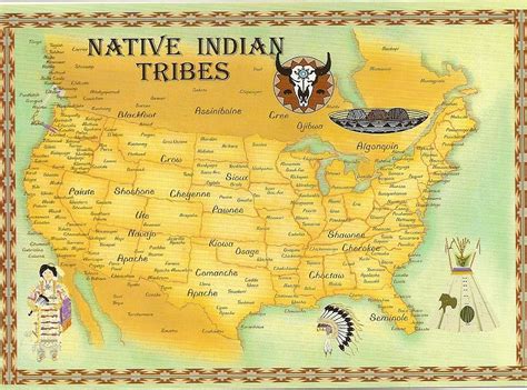 Native Indian Tribes Map Map Depicting The Various Native Flickr