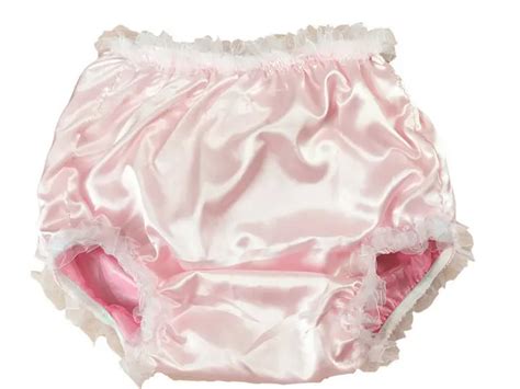 Buy Abdl Pvc And Satin Panties Lace Panties Color Pink From Reliable Pantis