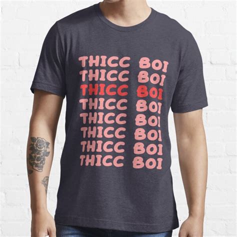 Thicc Boi Cute Fat Guys Beauty Men Chubby Gay Pride Queer T Shirt T