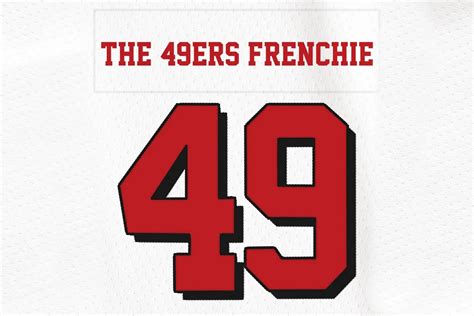 49ers Font In Logo And Jersey Free Download Fontswan