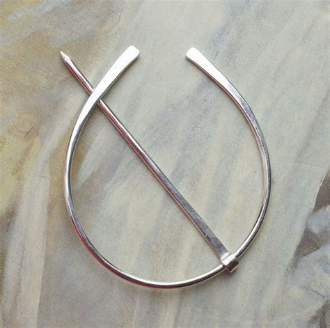 Sterling Silver Shawl Pin Penannular Brooch By Bebesbaublesjewelry 34