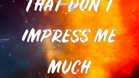 Shania Twain That Dont Impress Me Much Lyrics YouTube