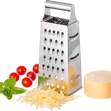 Newooh Box Graters Professional Stainless Steel Grater With 4 Sides Kitchen