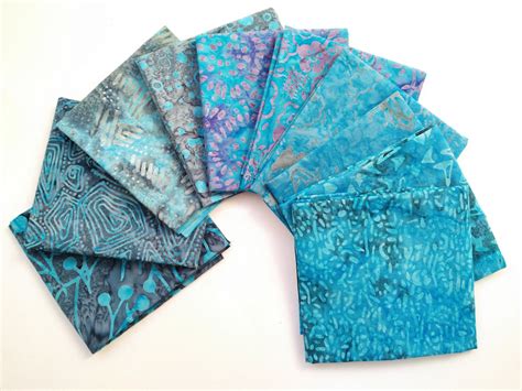 Batik Fat Quarter Bundle Pack Of 10 Fqs100 Cotton Tones Etsy