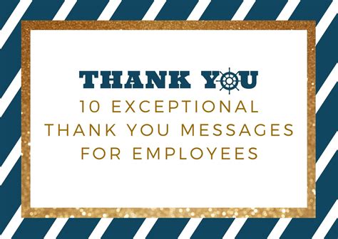 10 Exceptional Thank You Messages For Employees Thank You Messages