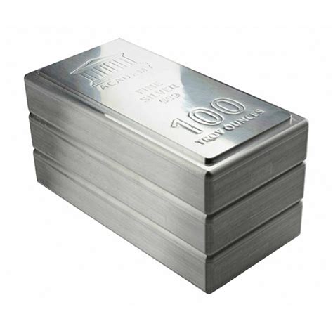 Buy The 100 Oz Academy Stacker Silver Bar New Monument Metals