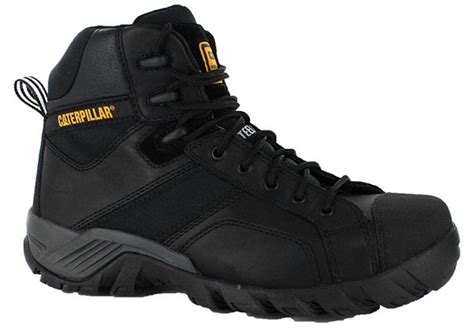 New Caterpillar Cat Argon Hi Side Zip Mens Steel Toe Worksafety Boots