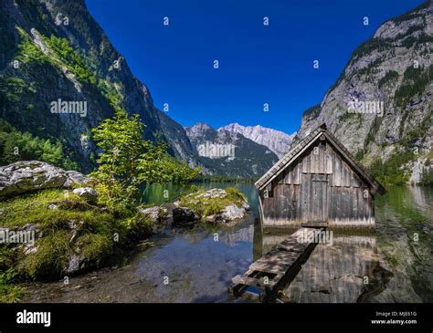 View Of Obersee Lake With Watzmann Massif In The Background Hi Res