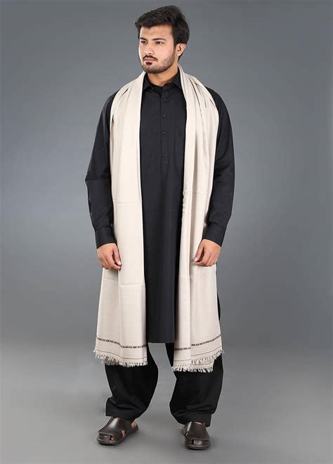 Sanaulla Exclusive Range Pashmina Weaved Mens Shawl 12 Winter Collection