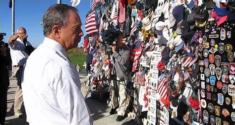 Bloomberg Visits Flight 93 Crash Site On 911 Trip The New York Times
