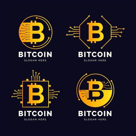 Premium Vector Flat Design Bitcoin Logos Pack