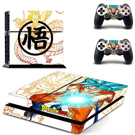 Dragon Ball Z Goku Ps4 Skin Sticker Decals Ps4 Console And Controllers