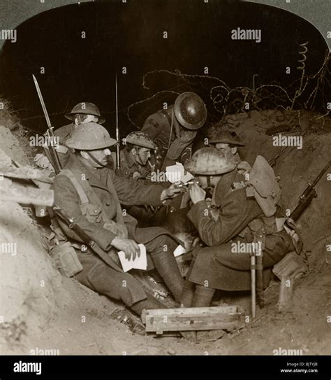 An Evening In The Reserve Trenches At Beaumont Hamel France World War