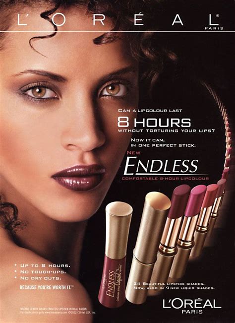 Loréal Paris Cosmetic Advertising With Noemie Lenoir Cosmetics Advertising Vintage Makeup