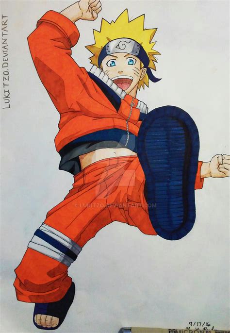 Naruto Uzumaki Coloured By Lukitzo On Deviantart