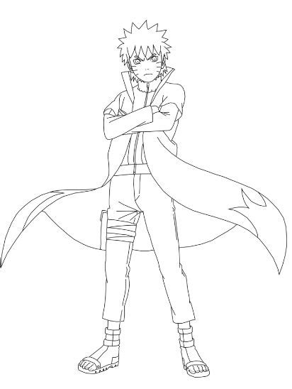 Naruto With Cape Drawing By Ghostwolf98 On Deviantart