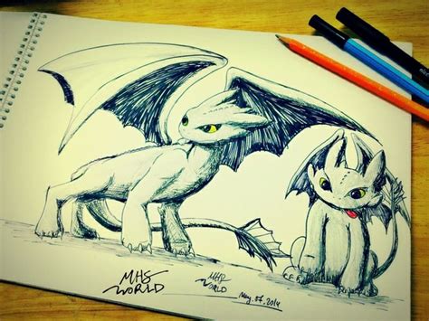 Toothless Dragon Sketching By Mhs World Dragon Sketch Sketches