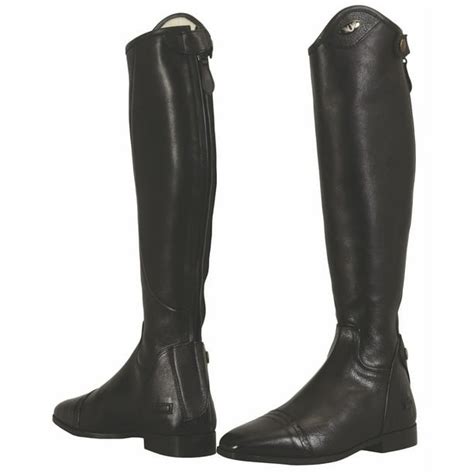 New Tuffrider Ladies Regal Dress Leather Tall Riding Boots Black
