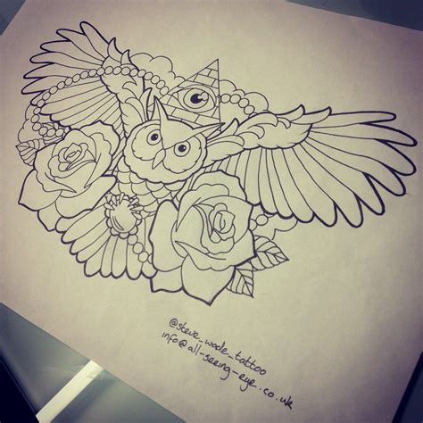 Owl Tattoo Design Ideally For Chest Or Back Give Chest Tattoo