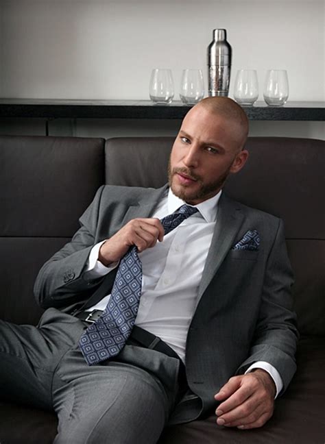 There Is Something About Men In Suits Bald Men Style Scruffy Men