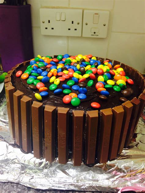 Kitkat And Mandms Cake Made By Gul A How To Make Cake Cake Desserts