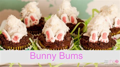 how to make bunny bum cupcakes youtube