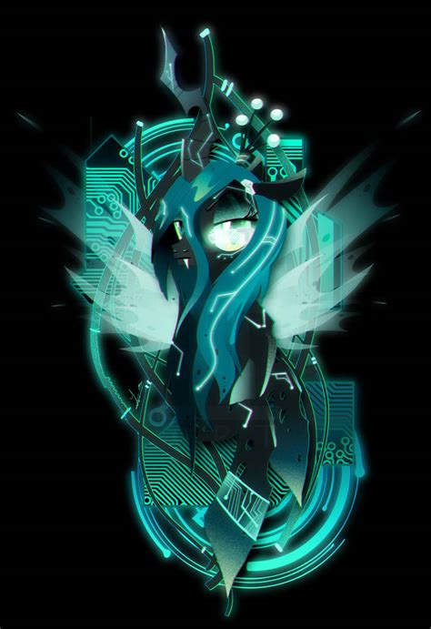 Dark Synthwavecyberpunk Queen Chrysalis By Ii Art On Deviantart