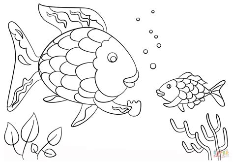 Rainbow Fish Printable Coloring Page - Coloring Home