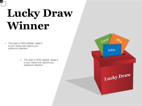 Lucky Draw Winner Good Ppt Example Powerpoint Slide Template