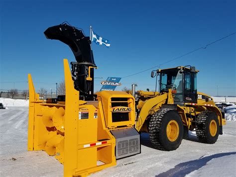 Backhoe loader-mounted snow blower - D60 - J.A. Larue Inc. - for airport