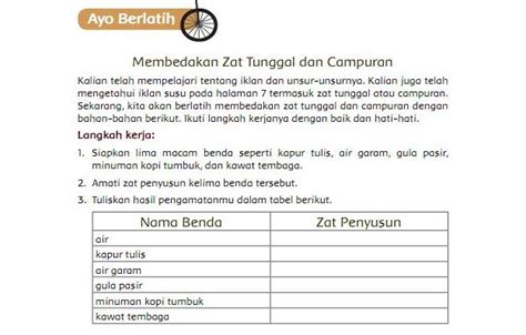 Kunci Jawaban Tema Kelas Halaman Membedakan Zat Tunggal Dan My Xxx