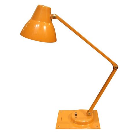 Mid Century Orange Metal Desk Lamp By Jay Monroe For Tensor At 1stdibs